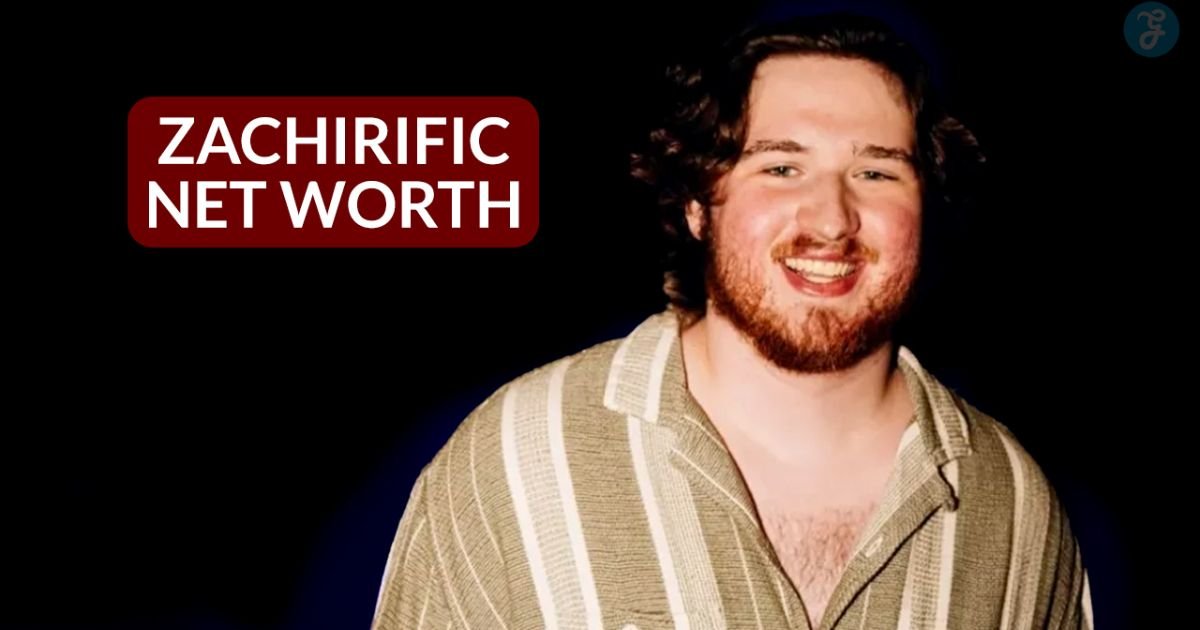 Zachirific smiling at the camera with bold text overlay showing "Zachirific Net Worth"